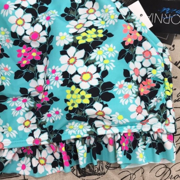 California Waves Floral-Print 2-Piece Swim Set - Picture 6 of 13